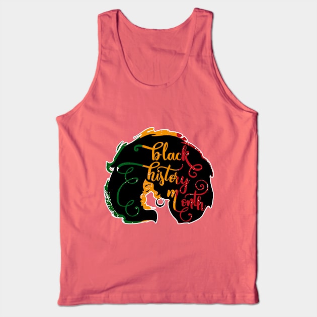 black history month head woman Tank Top by Mstudio